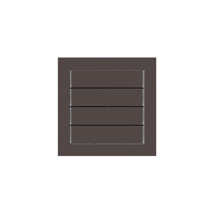 kit 1 rocker 71 serie horizontal rectangular (60X15) with symbols Fenix NTM Cocoa Orinoco