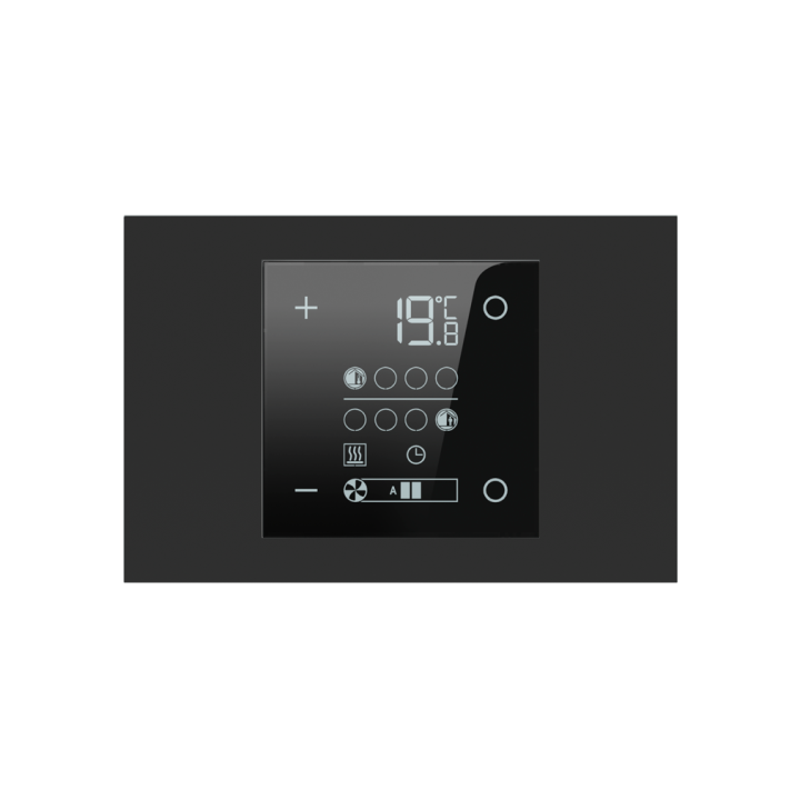 Rectangular Plate 71 (Form/Flank/NF) (80x121) 1 window (60x60) Fenix NTM Black Ingo