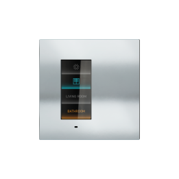 Signum square plate Surface Metal HT Chrome