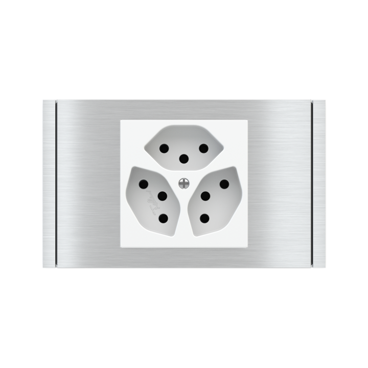 Rectangular Plate 71 (Form/Flank/NF) (80x121) 1 window (60x60) Metal Alluminium