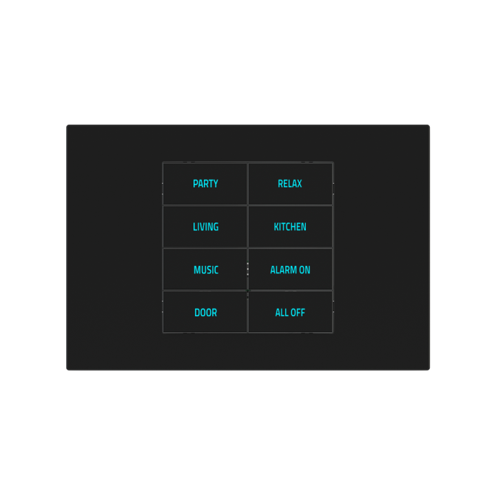Rectangular Plate Deep (FF/71/20Venti) (87x128) 1 window (45x68) Plastic Black