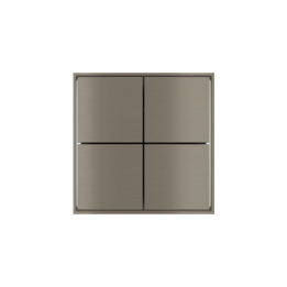 Ekinex накладка Form/Flank/NF 40x40 mm никель металл EK-TQQ-GBR