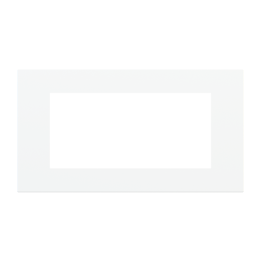Rectangular magnetic plate (112x52 mm window) Proxima series Metal Pure White