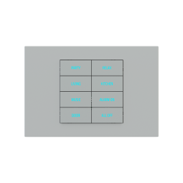 Rectangular Plate Deep (FF/71/20Venti) (87x128) 1 window (60x60) Fenix NTM Grey Ephesus