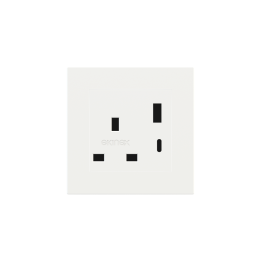 Ekinex розетка 55x55 mm White Malè Fenix NTM EK-PSC-UK-USB-FBM