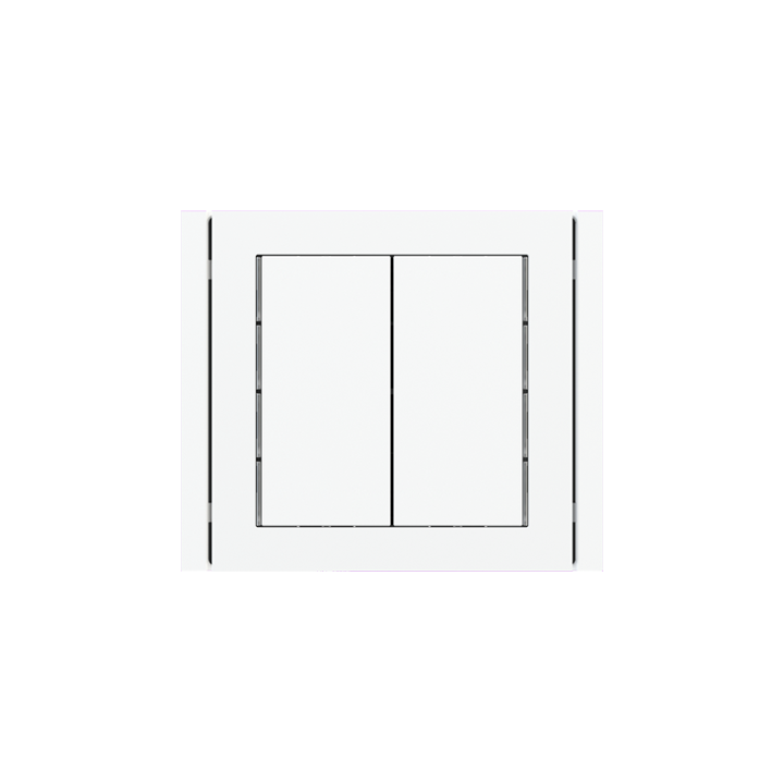 kit 1 rocker 71 serie vertical rectangular (30X60) with symbols Pure white Plastic
