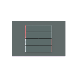 kit 4 rockers 71 serie horizontal rectangular (60X15) Fenix NTM Green Commodore