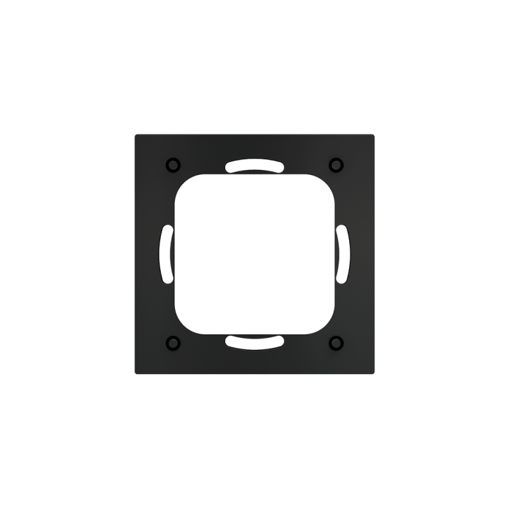 Additional plastic bracket for square magnetic plate for Proxima series compatibility with round boxes