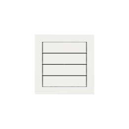 kit 1 rocker 71 serie horizontal rectangular (60X15) with symbols Fenix NTM White Malè