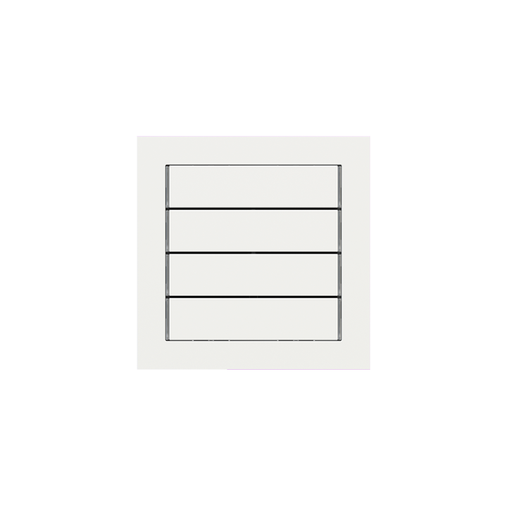 kit 1 rocker 71 serie horizontal rectangular (60X15) with symbols Fenix NTM White Malè
