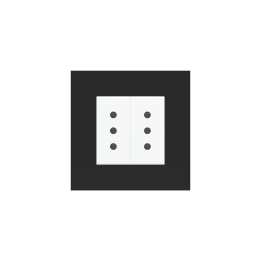 Ekinex накладка Form/Flank/NF 80x80 mm Black Ingo Fenix NTM EK-PQP-FNI