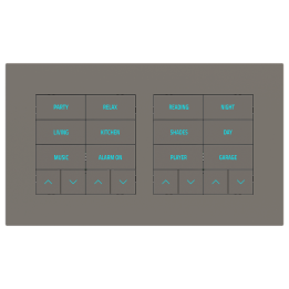Rectangular Plate Surface (71/20Venti) (98x168) 2 windows (60x60)+(60x60) Fenix NTM Grey London