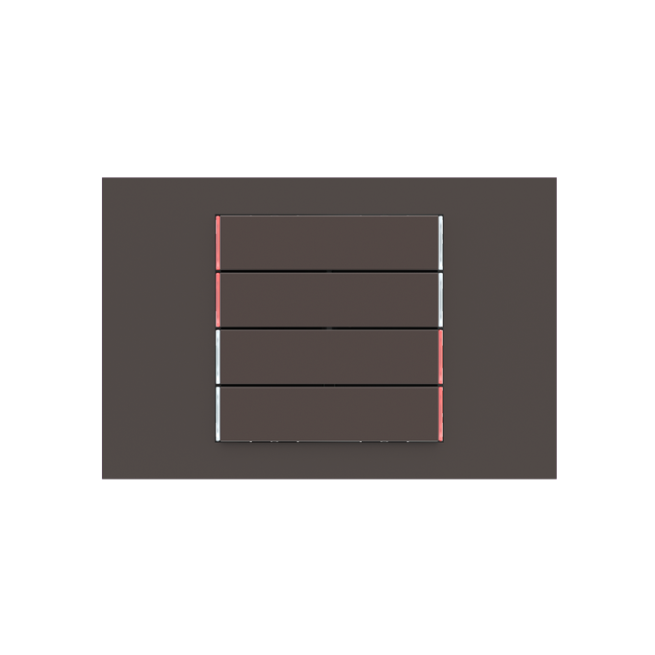 kit 4 rockers 71 serie horizontal rectangular (60X15) Fenix NTM Cocoa Orinoco