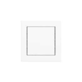 kit 1 rocker 71 serie Square (60X60)  Pure white Plastic with symbols