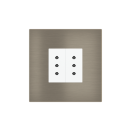 Square Plate Surface (71/20Venti) (98x98) 1 window (45x45) Metal Nickel