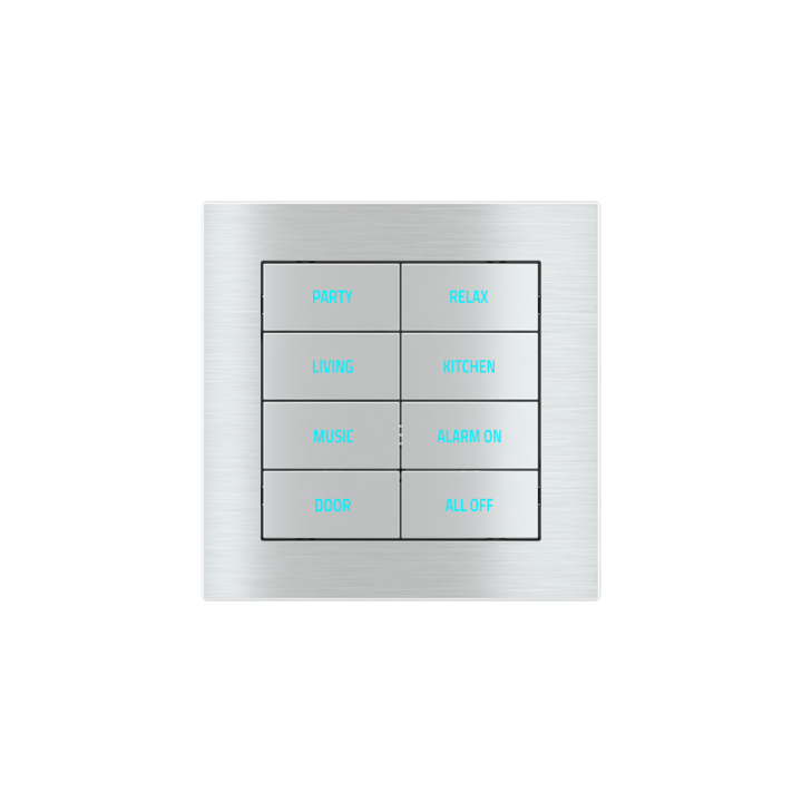 Ekinex накладка 20venti 87x87 mm металл EK-DQS-GBQ