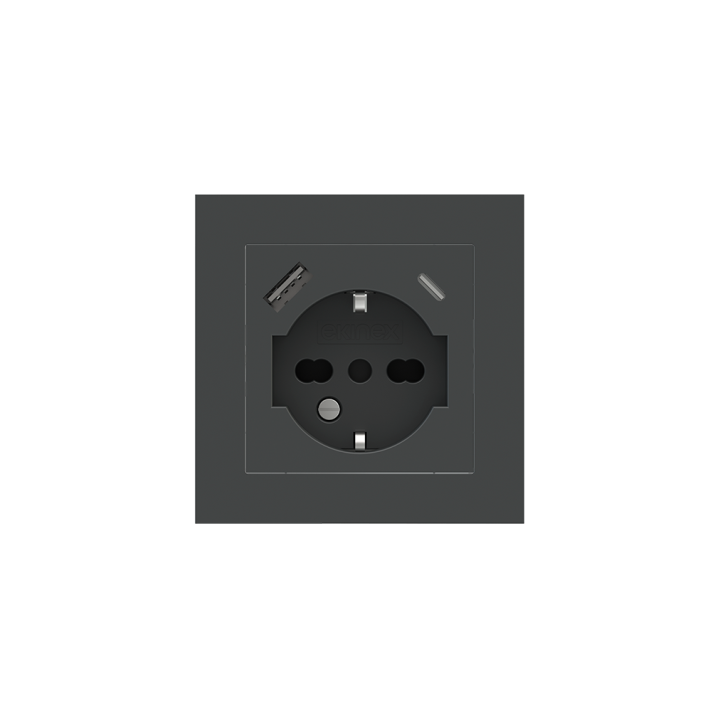 Ekinex накладка Form/Flank/NF 80x80 mm серый Fenix NTM EK-PQG-FGB