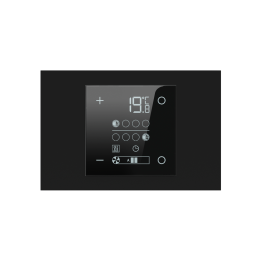 Rectangular Plate 71 (Form/Flank/NF) (80x121) 1 window (60x60) Black Plastic
