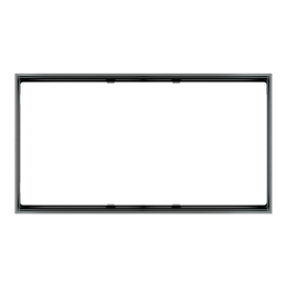 Rectangular Frame FF Form (86x157) 2 Windows Metal Titanium