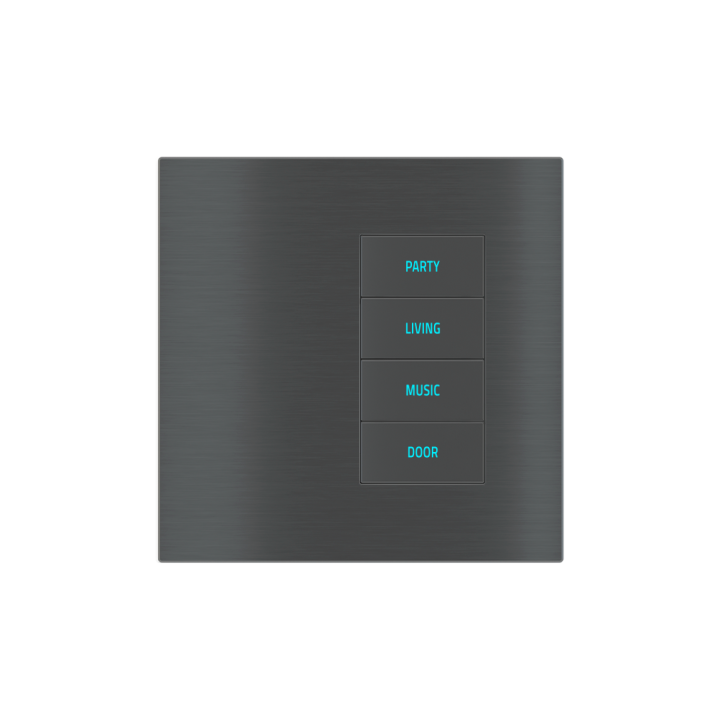 4-rockers configurations' keypad with backlited text/symbols, proximity sensor, mounting right