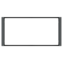 Rectangular Frame FF Flank (80x165) 2 Windows Metal Carbon