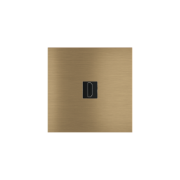 Square magnetic plate for keystone system Proxima series Metal Antique Brass