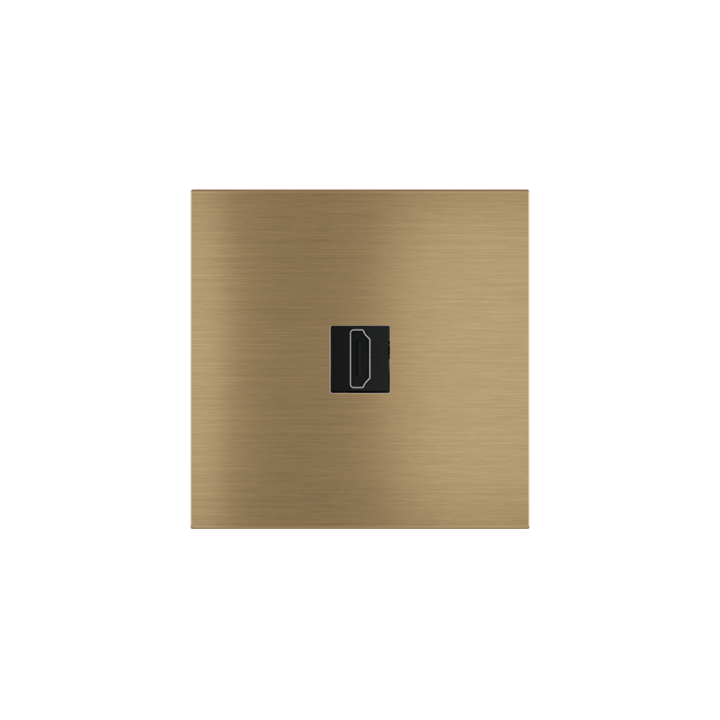 Square magnetic plate for keystone system Proxima series Metal Antique Brass