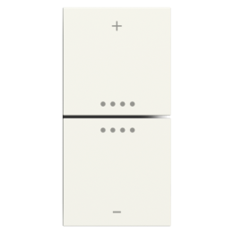 Kit 2 rockers FF square (40x40) for EP2/EQ2/ER2 White Plastic