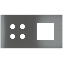Ekinex накладка Proxima 45x45 mm металл EK-P2A-4P-SBV