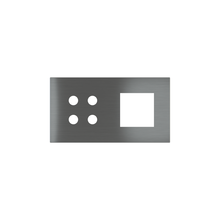 Ekinex накладка Proxima 45x45 mm металл EK-P2A-4P-SBV