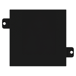 Square hole cover (55x55) Plastic Black