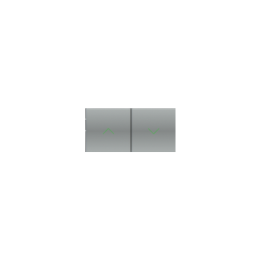 Kit 1 20Venti rectangular rocker for adjustments finish Fenix NTM Grey Ephesus