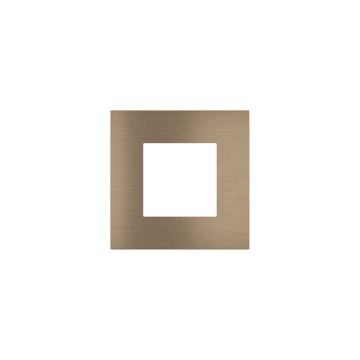 Square magnetic plate (45x45 mm window) Proxima series Metal Dark Chocolate