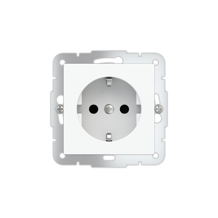 Power Socket Schuko version (German standard) 55x55 mm