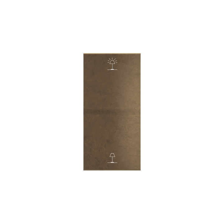 Double rocker key (40x81) ERA series Metal Bronze Corked + customization