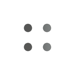 Kit of 4 round buttons Proxima series Metal Quantum Carbon