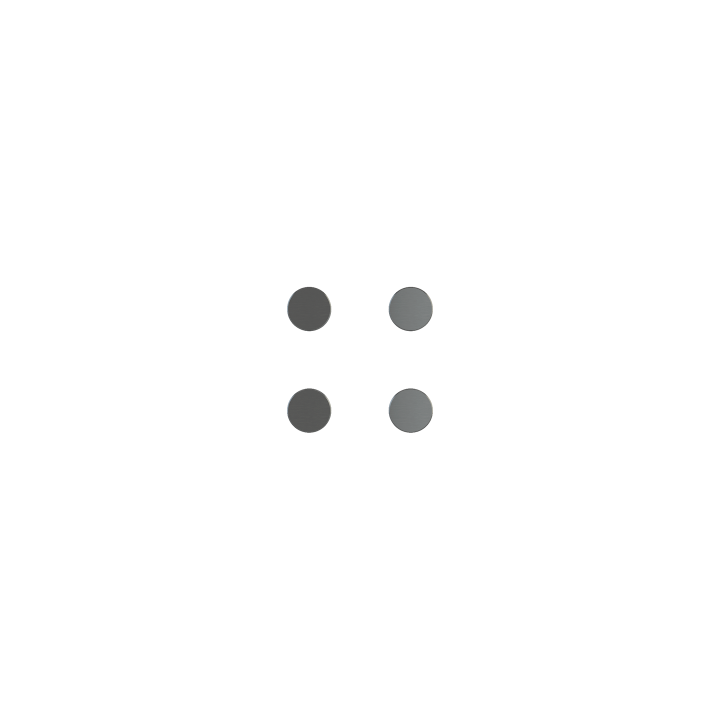 Kit of 4 round buttons Proxima series Metal Quantum Carbon