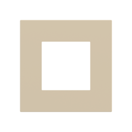 Square magnetic plate (45x45 mm window) Proxima series Metal Beige Luxor