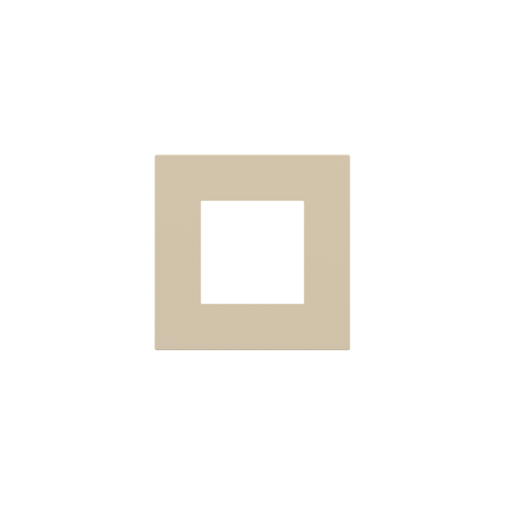 Square magnetic plate (45x45 mm window) Proxima series Metal Beige Luxor