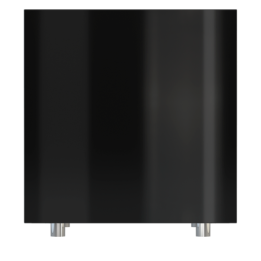Floor-standing subwoofers amp 150W, 28/100Hz, black lacquered, black fabric