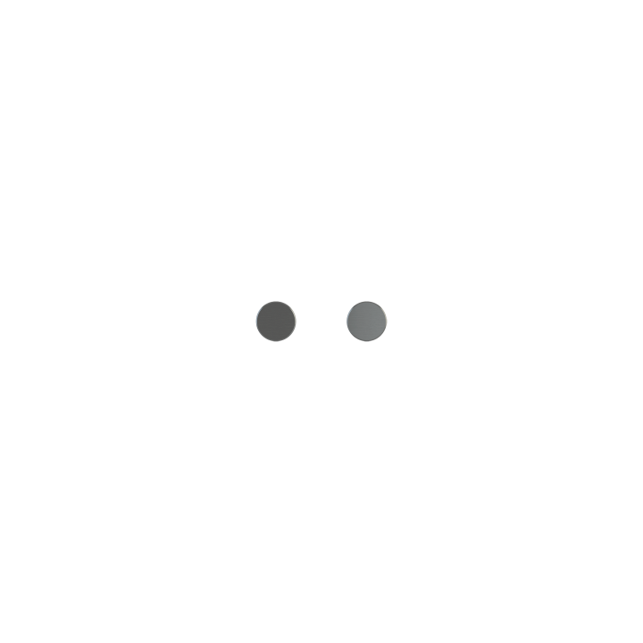 Kit of 2 round buttons Proxima series Metal Quantum Carbon
