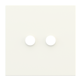 Square magnetic plate for a 2-rocker push button Proxima series Metal Warm White