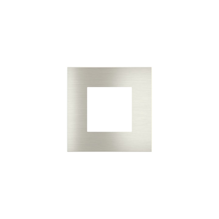 Square magnetic plate (45x45 mm window) Proxima series Metal Steel Brushed