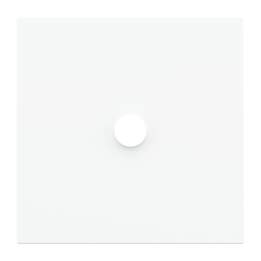 Square magnetic plate for a 1-rocker push button Proxima series Metal Pure White