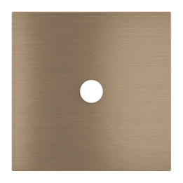 Square magnetic plate for a 1-rocker push button Proxima series Metal Dark Chocolate