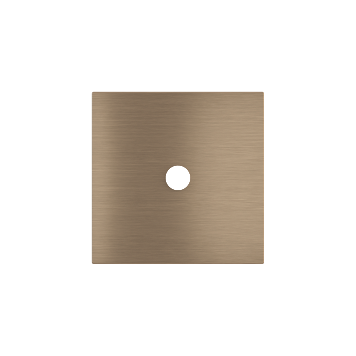 Square magnetic plate for a 1-rocker push button Proxima series Metal Dark Chocolate