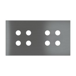 Magnetic plate 2-fold for 4-rocker push buttons Proxima series Metal Quantum Carbon