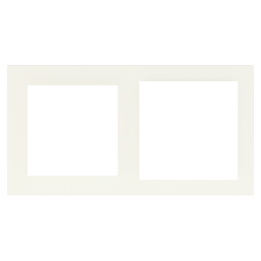 Rectangular Plate 71 (Form/Flank/NF) (80x151) 2 windows (55x55)+(60x60) White Plastic