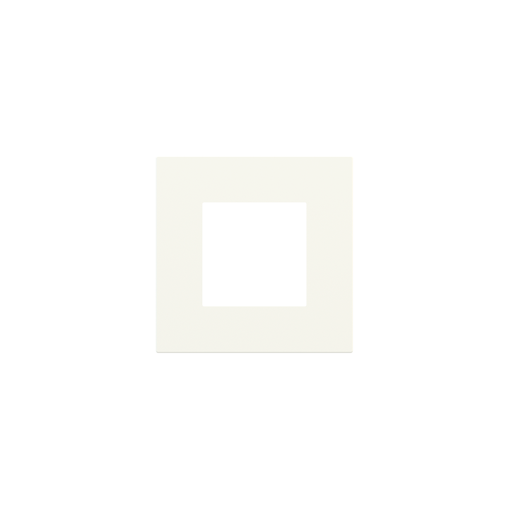 Square magnetic plate (45x45 mm window) Proxima series Metal Warm White
