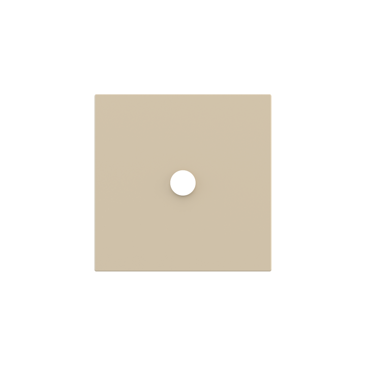 Square magnetic plate for a 1-rocker push button Proxima series Metal Beige Luxor